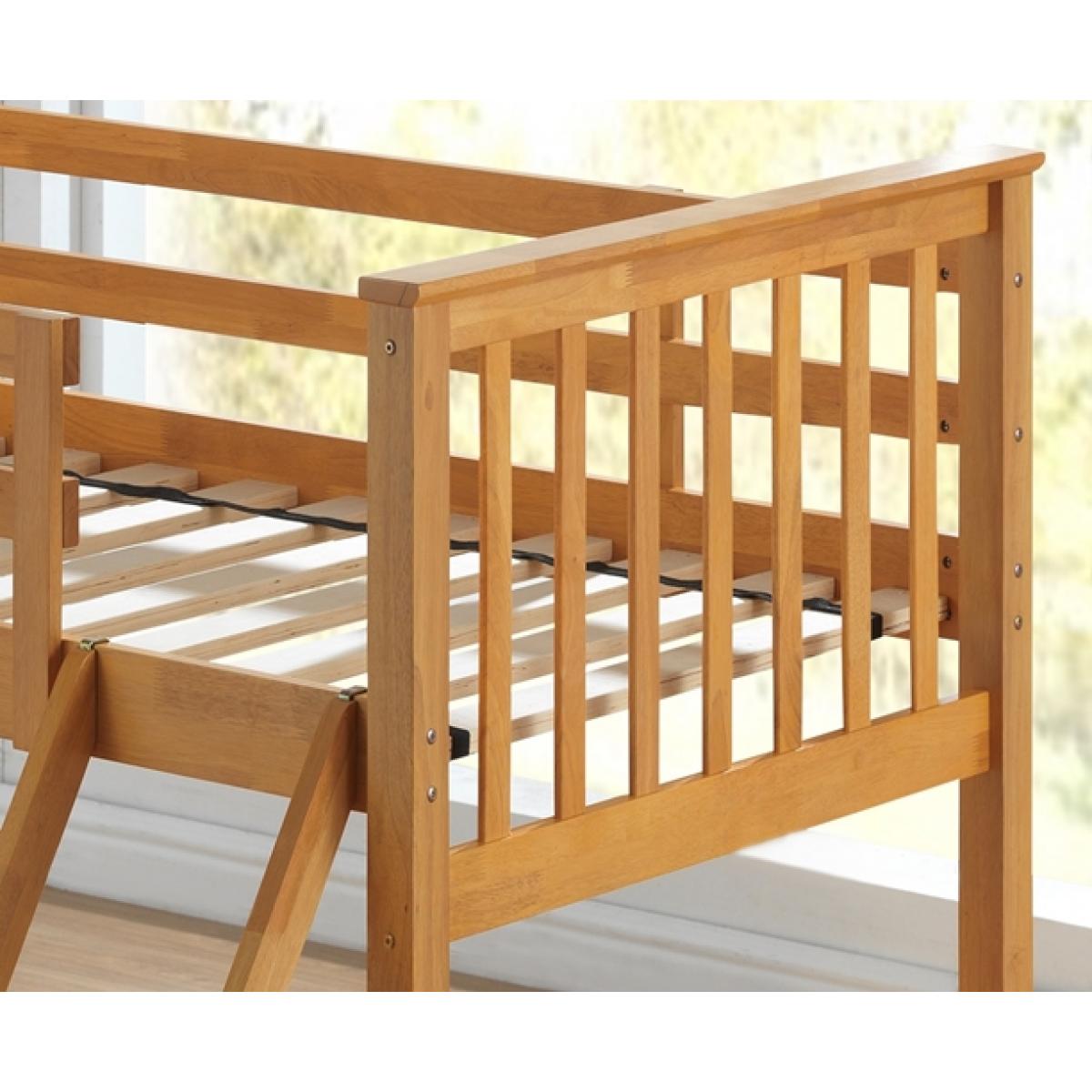 Bunk Beds Maxi Beech Finished Hardwood Triple Sleeper Bunk